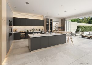 Hamilton Drive NW8 kitchen CGI