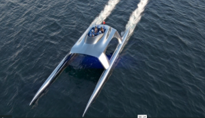 glider yacht CGI